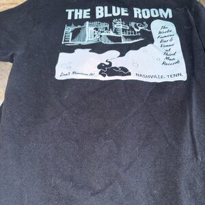 Third Man Records The Blue Room Graphic Tee - Black with Light Blue Print